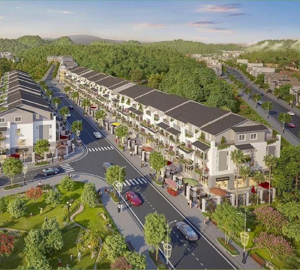 Phối cảnh nhà phố dự án Đất Việt Green Park
