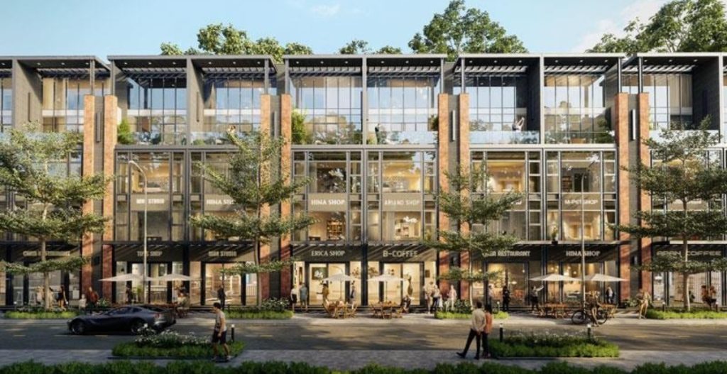 Thiết kế shophouse tại Đất Việt Green Park